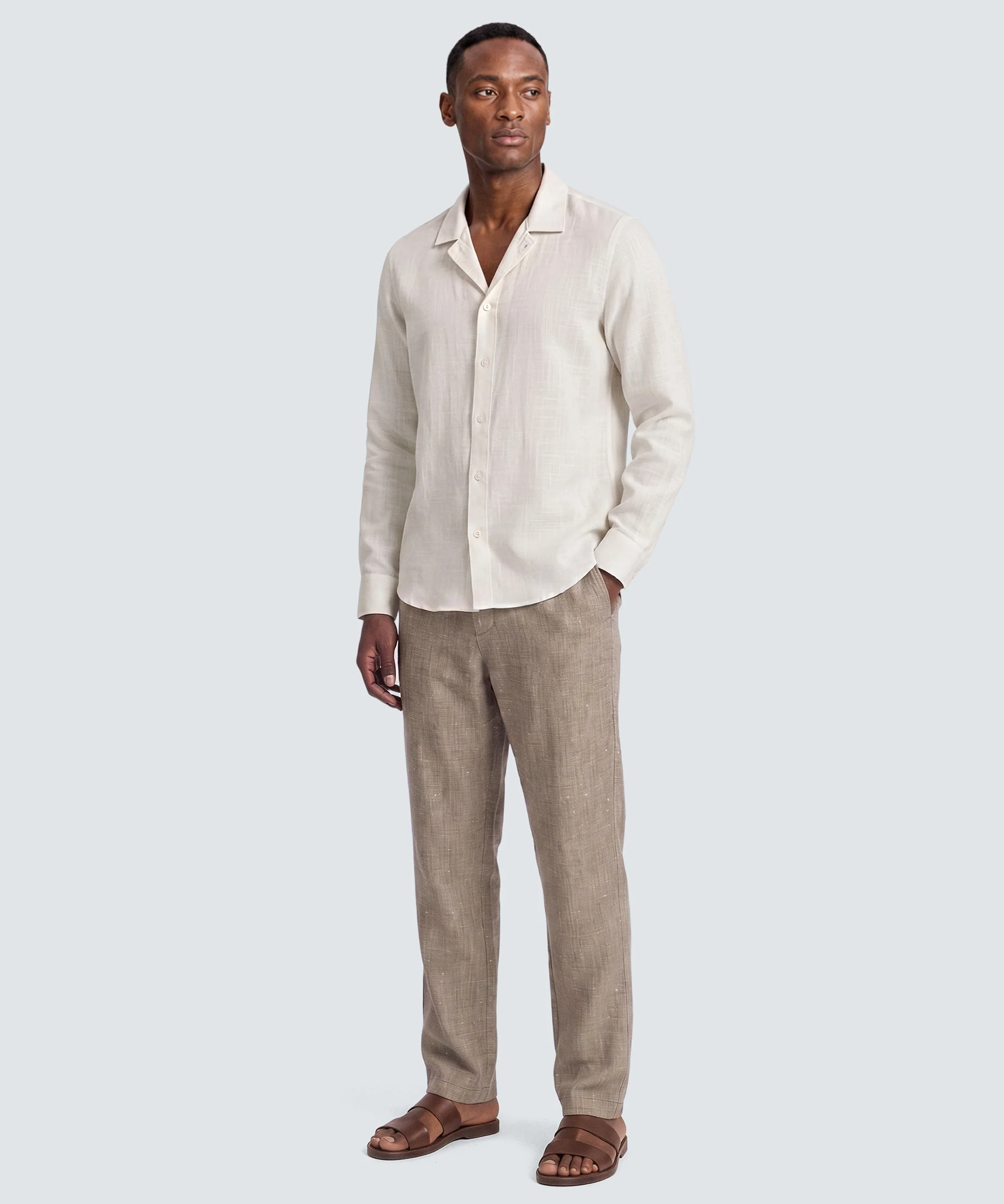 Men’s Merino Linen Button-Up - Image 5