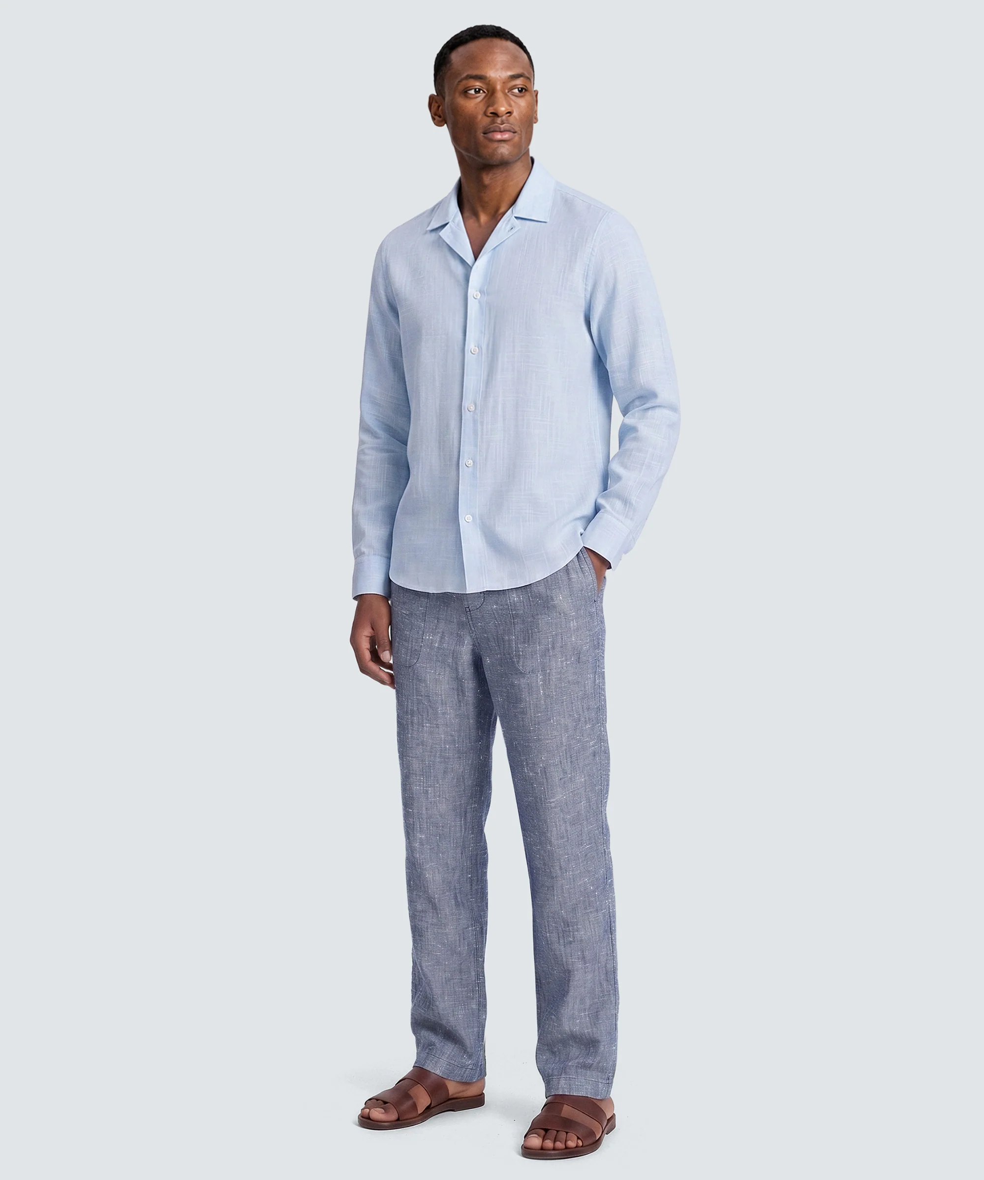 Men’s Merino Linen Button-Up - Image 8