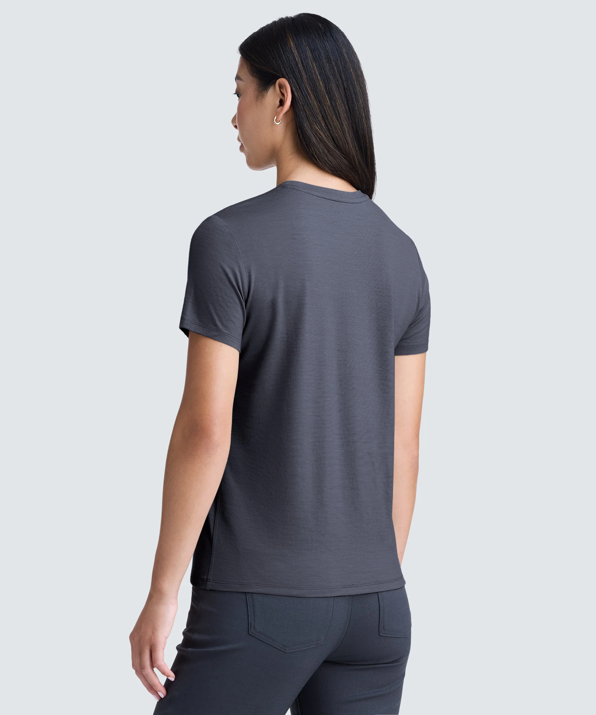 Women's Petite Merino Crew Neck T-Shirt - Image 15